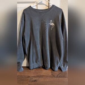 Get Your Pink Back pigment dyed black crew neck size L